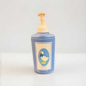 VTG 1986 Goose Country Designs Softsoap Moisturizing Hand Soap Blue Bottle